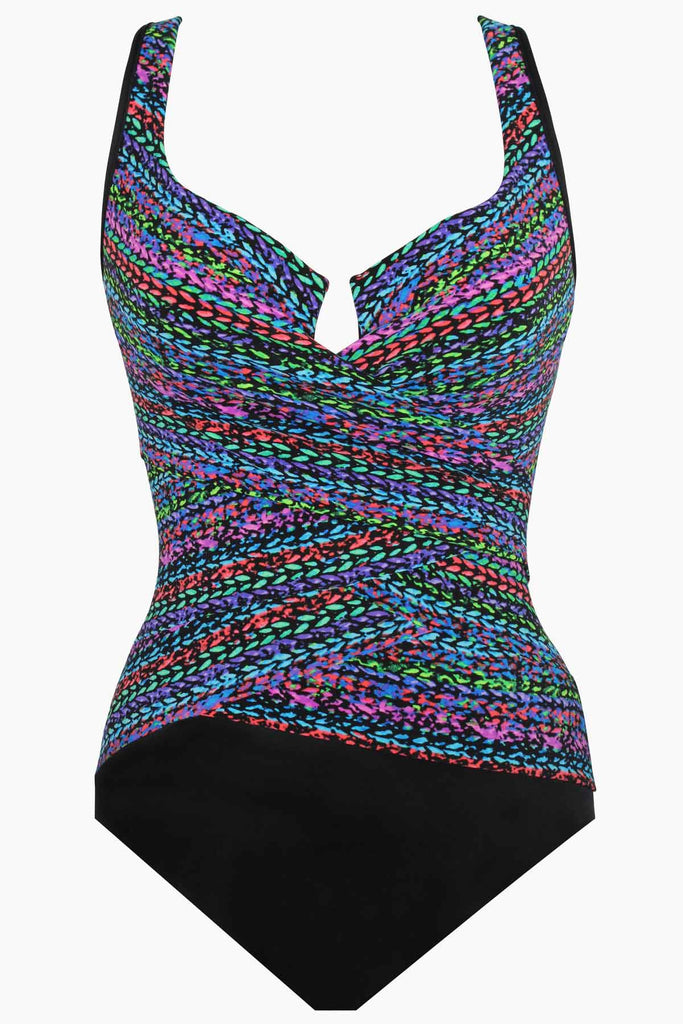 Miraclesuit Stitch It Layered Escape One Piece Swimsuit