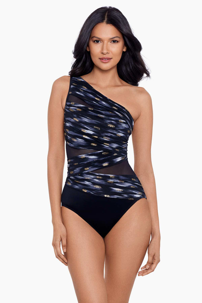 Dreamsuit by Miracle Brands Solid Black Swimsuit Top Size 16 - 54% off