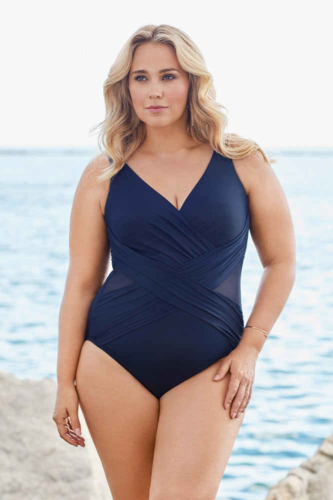 Find the right tankini swimsuit for your body shape.