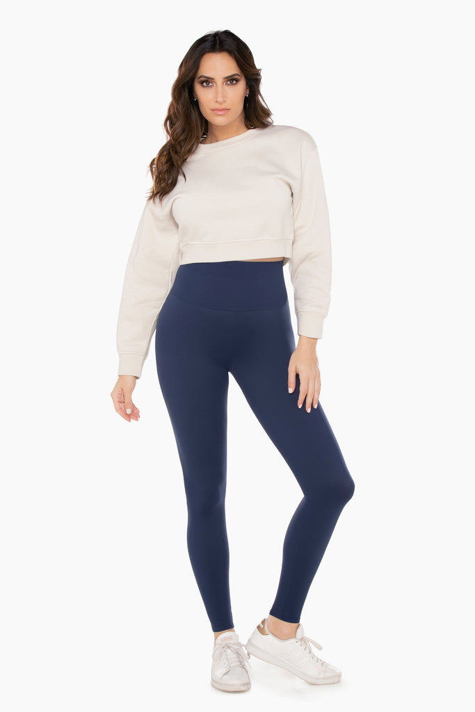 Miracle Jeans® Navy Stitch Tummy Control Performance Leggings