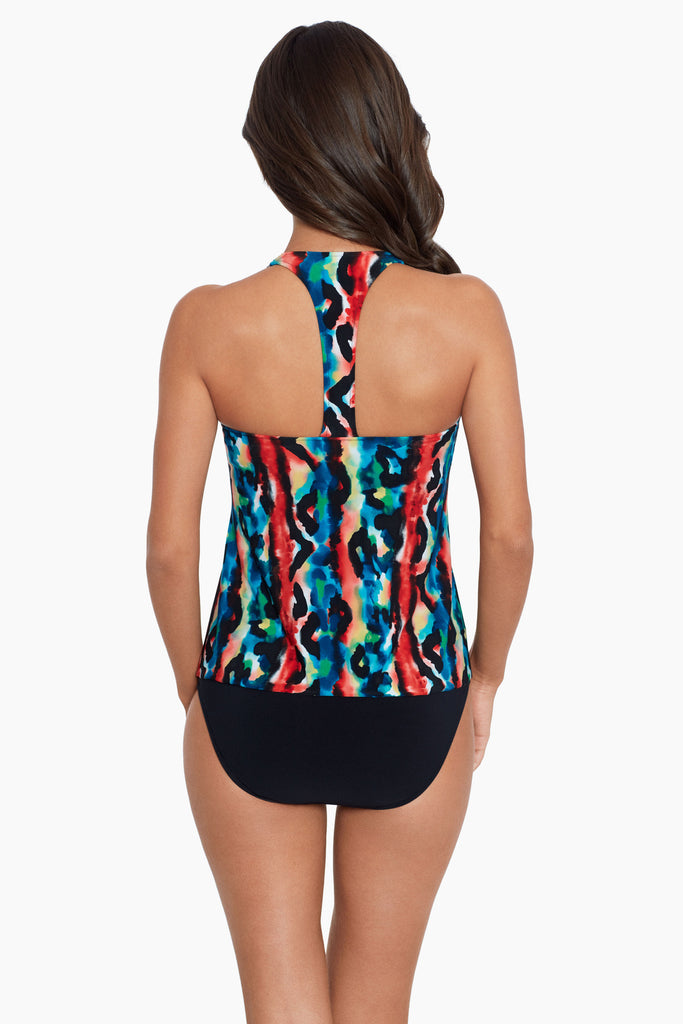 Back view of the Tribe Vibe Taylor Tankini Top