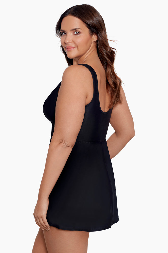 woman wearing plus size one piece