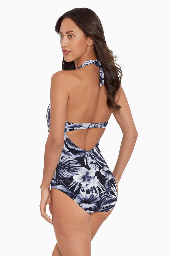 Woman in a Blue Panther Laila One Piece